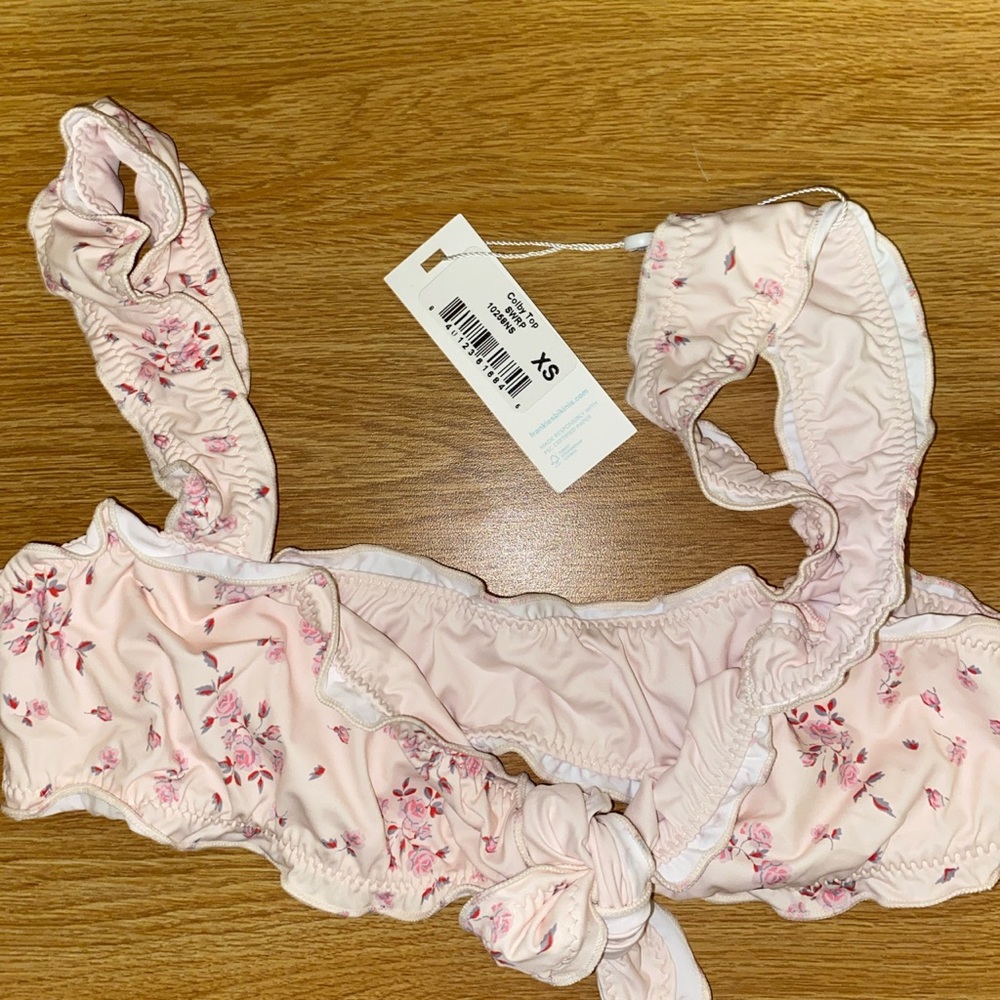 Frankies Bikinis: Sweet Rose Colby Bikini Top